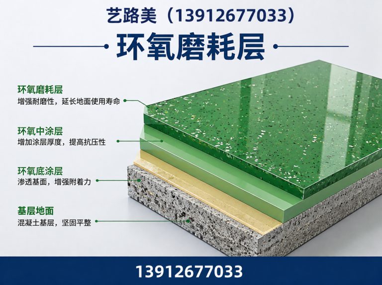 苏州工业园区彩色陶瓷颗粒防滑路面展示图